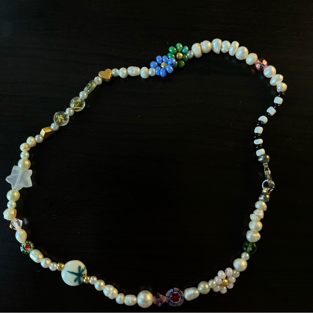 Preppy Colorful handmade choker necklace - Picture 4 of 5
